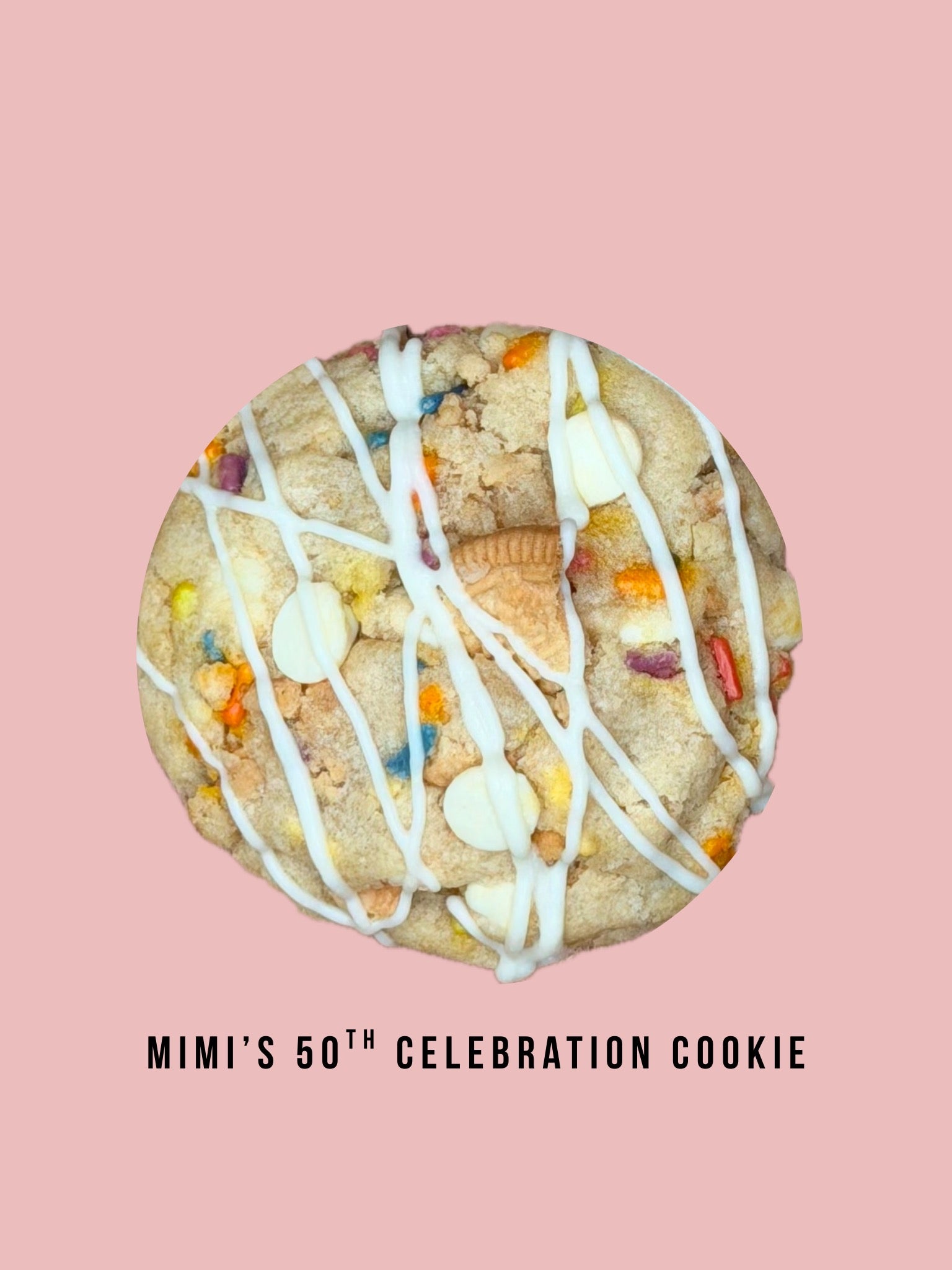 Mimi's 50th Celebration Cookie